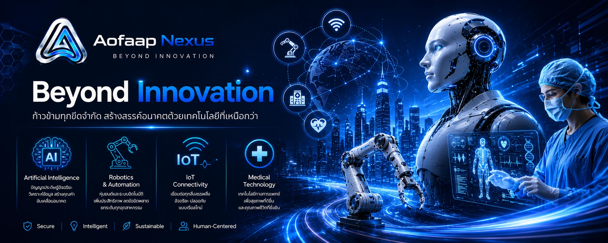 Aofaap Nexus — Beyond Innovation: AI, Robotics, IoT และเทคโนโลยีการแพทย์
